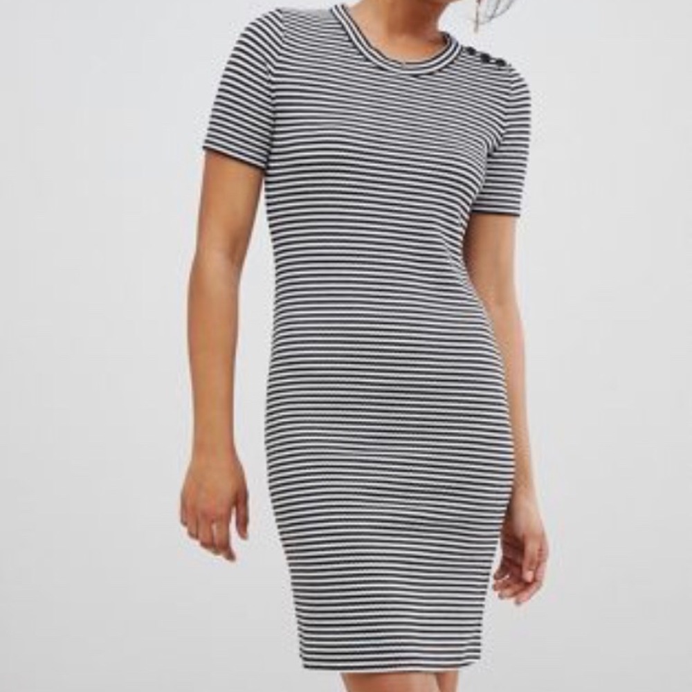 NWT J. Crew Mercantile Striped Ribbed Dress